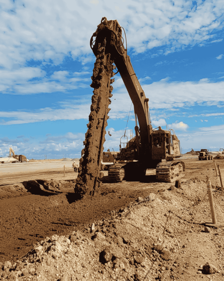 KEMSOLID Mixing attachments in Soil Mixing application