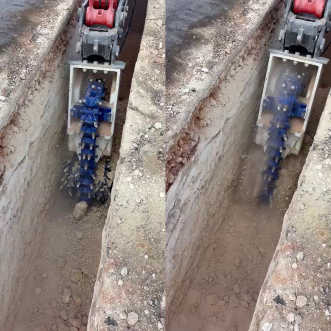 Trenching Near the Sea? KEMROC EK 40 Chain Cutter Delivers Where Others Couldn’t!