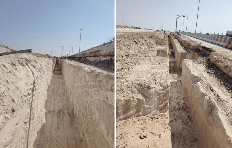 Rock Trenching Project in UAE 