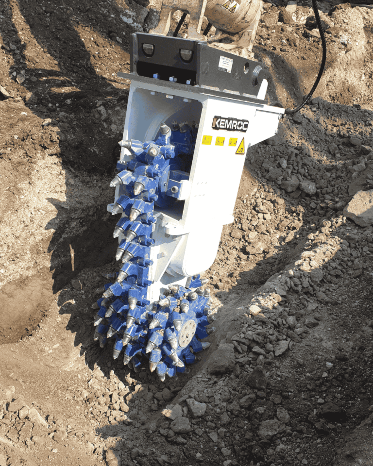 excavator chain cutter attachment