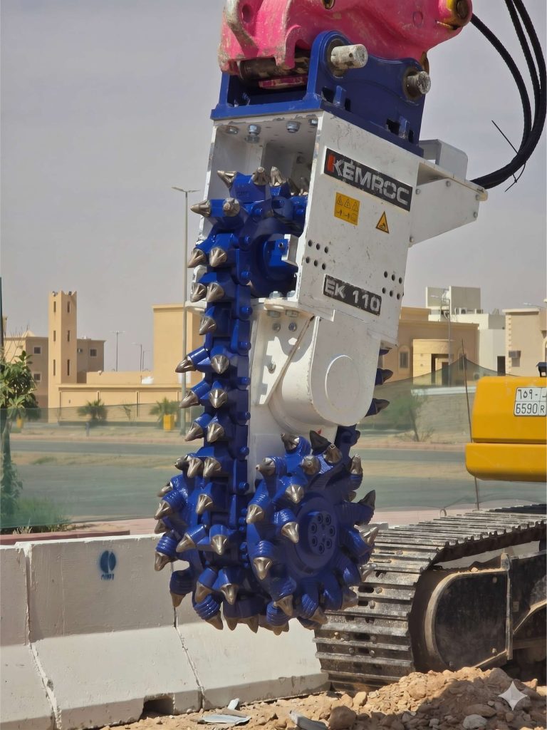 Long-Distance Rock Trenching in Saudi Arabia