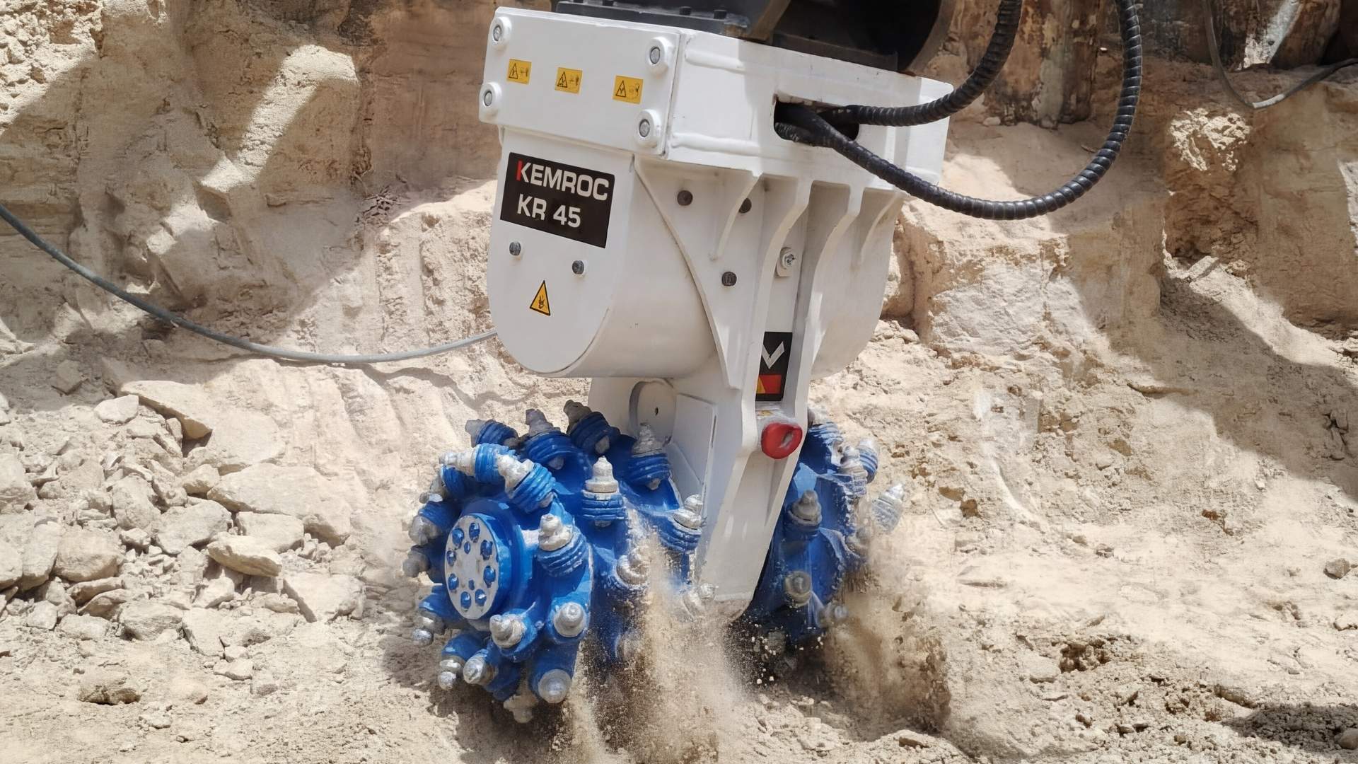 How a KEMROC KR 45 Rotary Drum Cutter Accelerated Shaft Excavation for Manhole Construction in Dubai