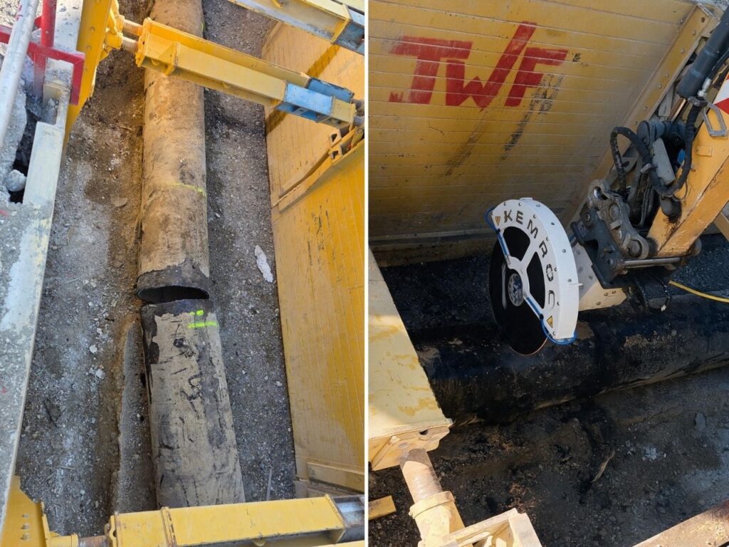 KEMROC KDS 50 HD diamond saw in action