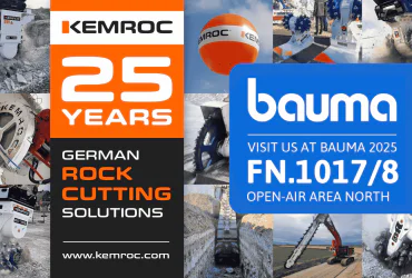 KEMROC at bauma 2025 in Munich: Proud Anniversary in Rock Cutting