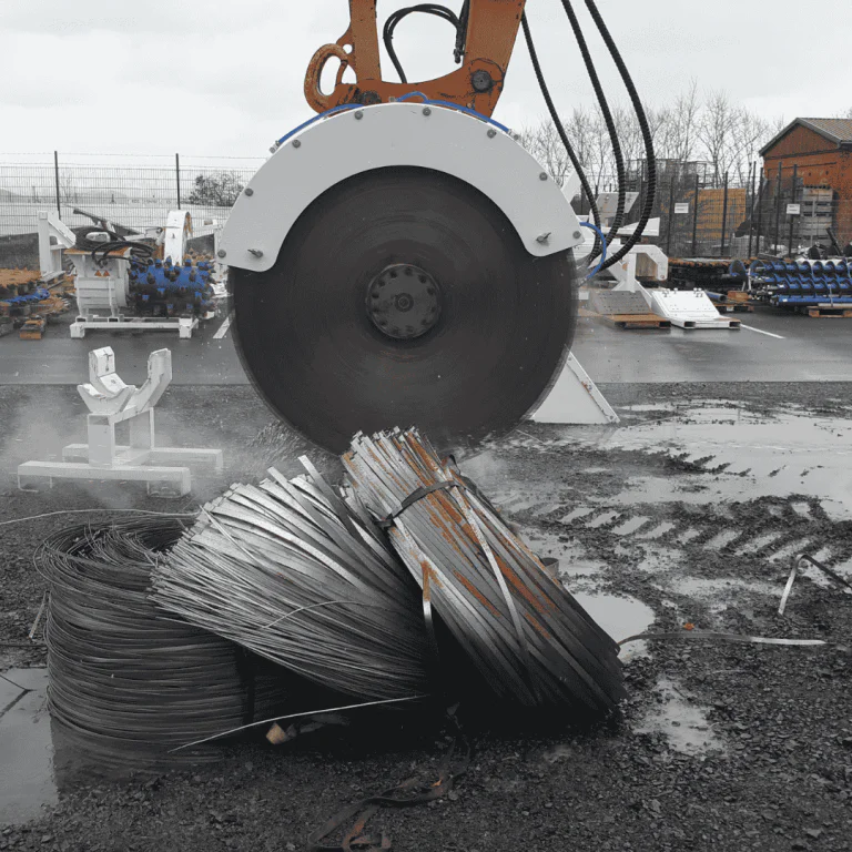 Recycling application for aluminum by KEMROC diamond Saw