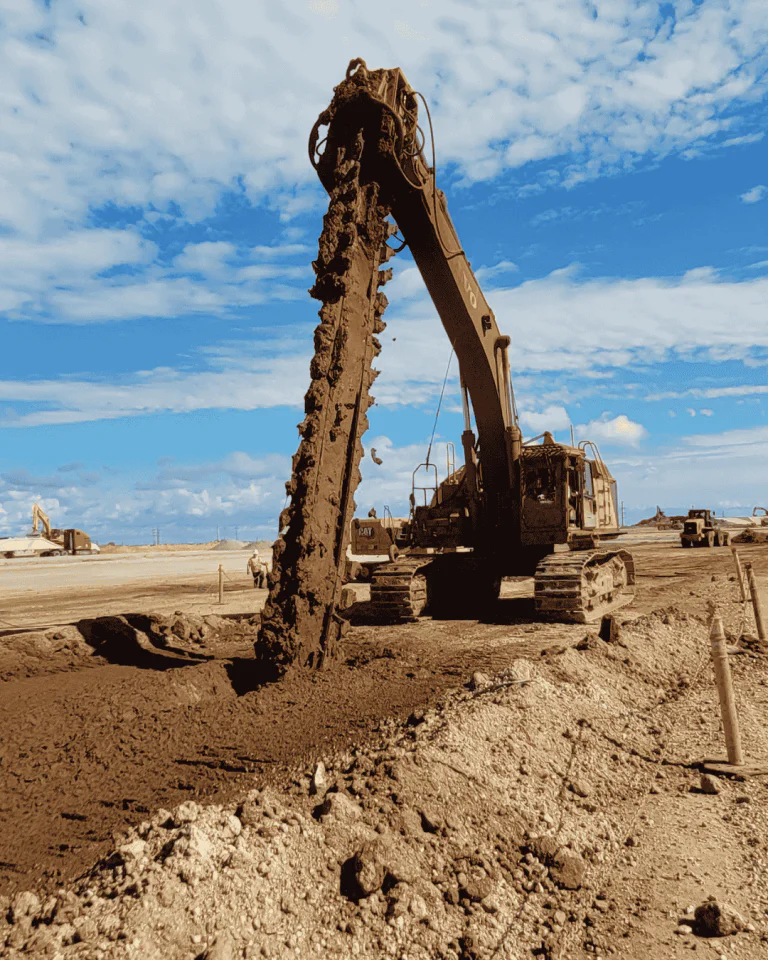 KEMSOLID Mixing attachments in Soil Mixing application