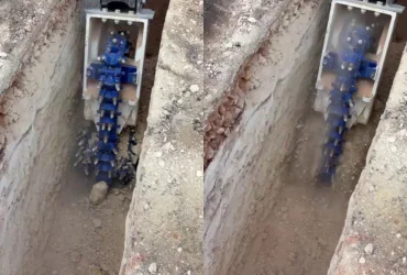 Trenching Near the Sea? KEMROC EK 40 Chain Cutter Delivers Where Others Couldn’t!