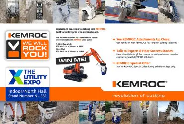 With KEMROC, We will ROCK YOU! Meet the Game-Changers for Your Trenching Projects: KEMROC Bullhead Cutter, Chain Cutter and Cutter Wheel.